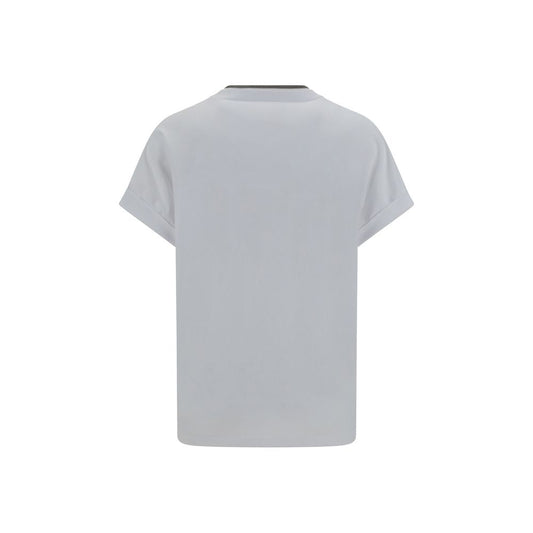 Brunello Cucinelli White Cotton T-Shirt