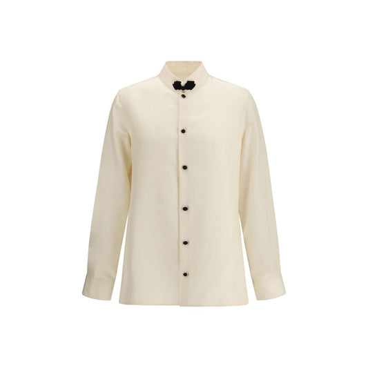Valentino Cream Silk Shirt
