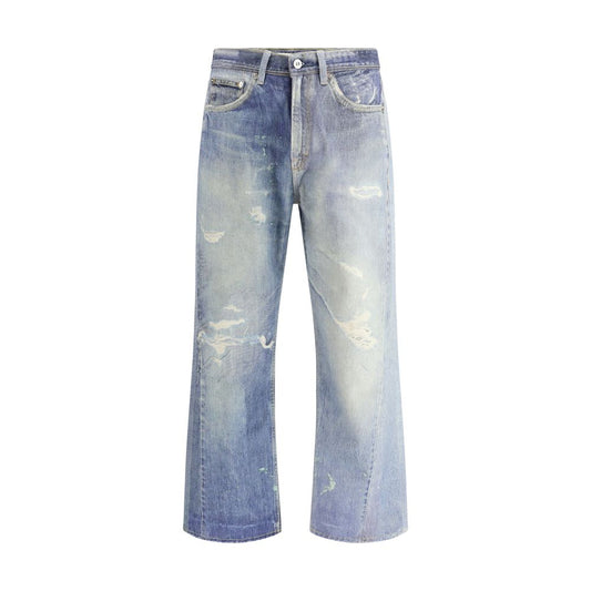 Our Legacy Blue Cotton Relaxed Fit Jeans