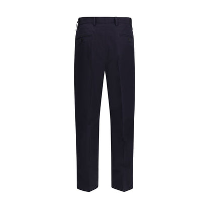 Prada Blue Cotton Dress Pants