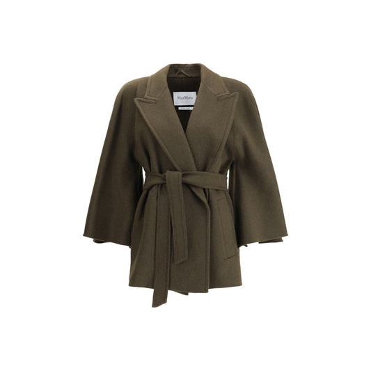 Max Mara Bicolor Camel Hair  Coat