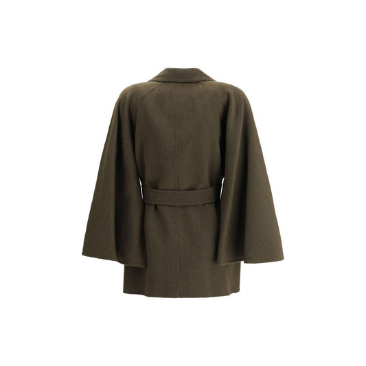 Max Mara Bicolor Camel Hair  Coat