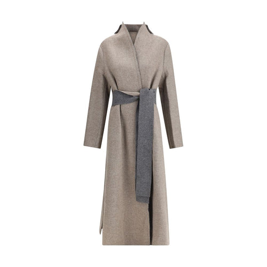 Di Stavnitser Beige Merino Wool Coat