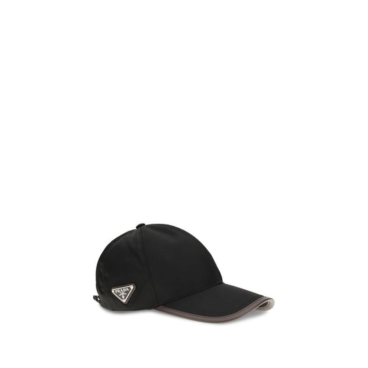 Prada Black Recycled Polyamide Cap (Baseball Hat)