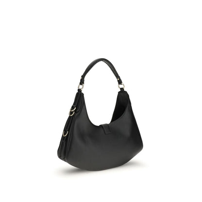 Ganni Black Calf Leather Bos Taurus Shoulder Bag