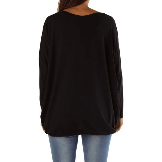 Met Black Viscose Sweatshirt