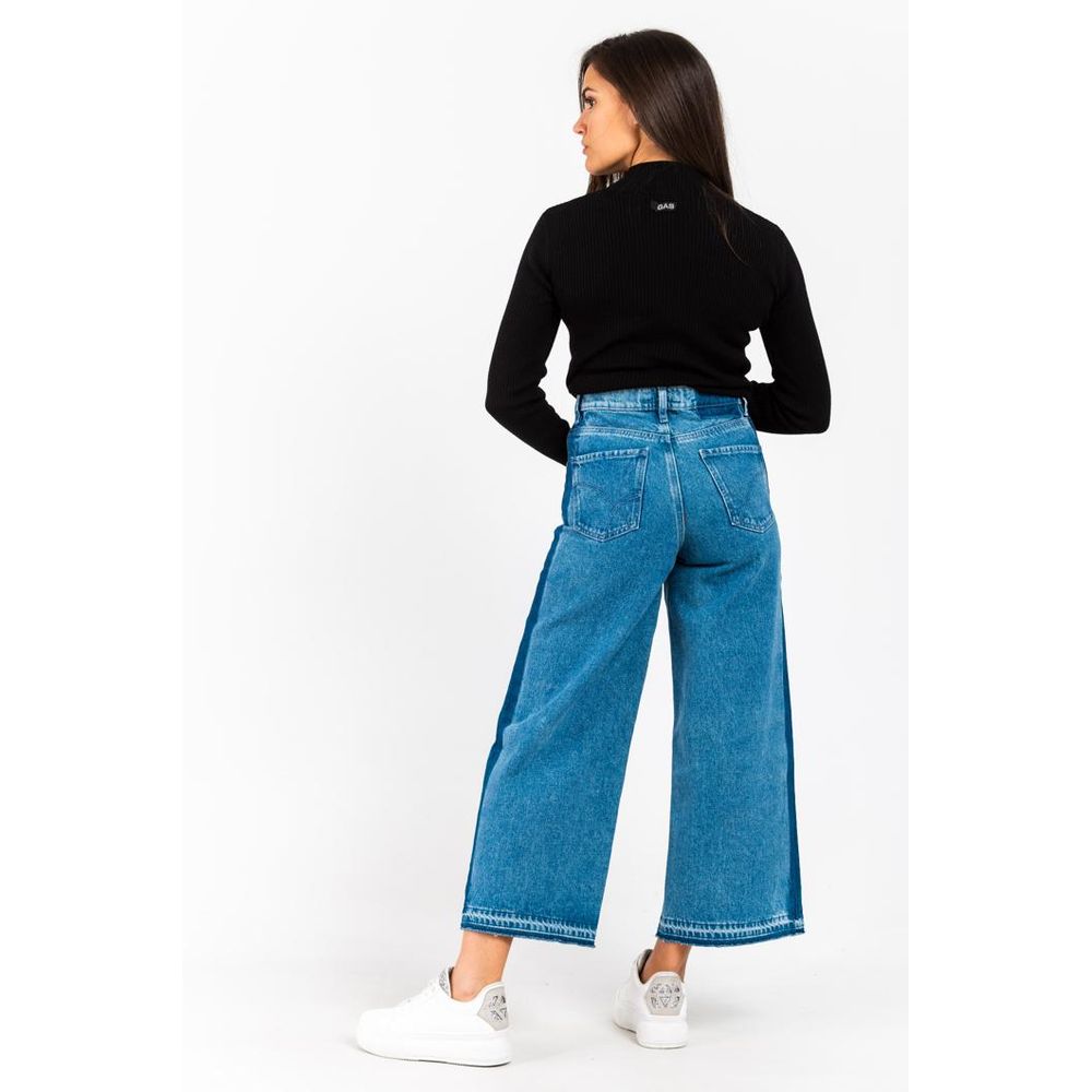 Gas Blue Cotton Jeans Denim