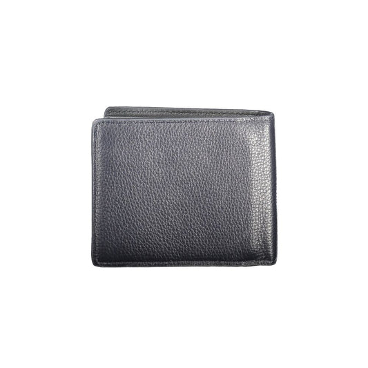 Tommy Hilfiger Blue Leather Men Wallet