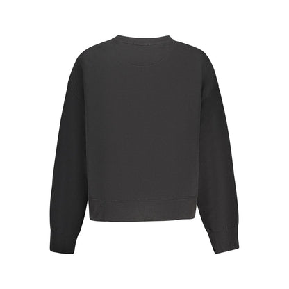 Pepe Jeans Black Cotton Women Sweatshirt