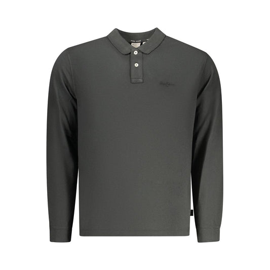 Pepe Jeans Black Cotton Polo Shirt