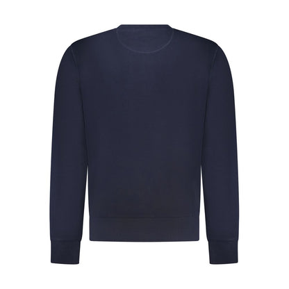 North Sails Blue Cotton Men Sweatshirt