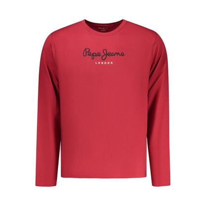 Pepe Jeans Rosso Cotton Men T-Shirt