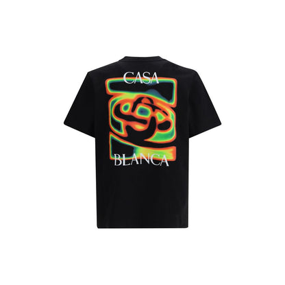 Casablanca Black Cotton T-Shirt