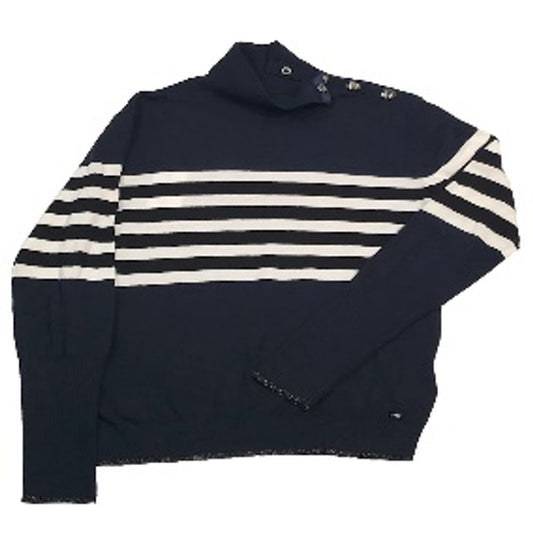 Gas Navy Blue Cotton Sweatshirt