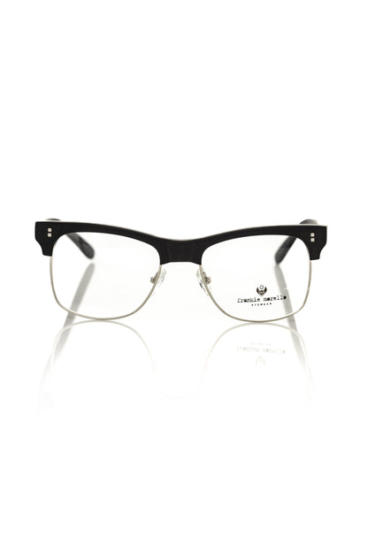 Frankie Morello Black Metallic Men's Eyeglass Frame