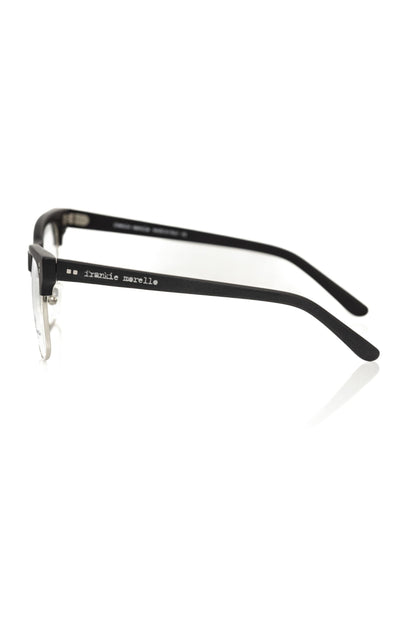 Frankie Morello Black Metallic Men's Eyeglass Frame
