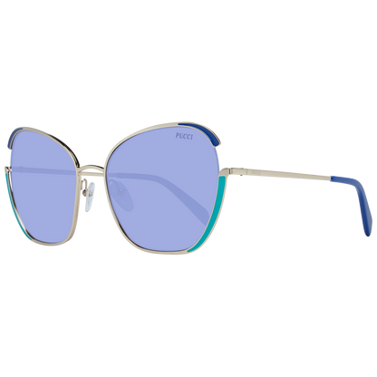Emilio Pucci Gold Metal Sunglasses