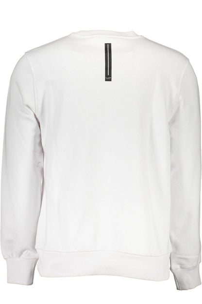 Cavalli Class Bianco Cotton Men Sweatshirt