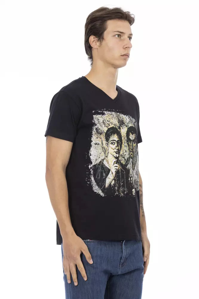 Trussardi Action Black Cotton Men's T-Shirt