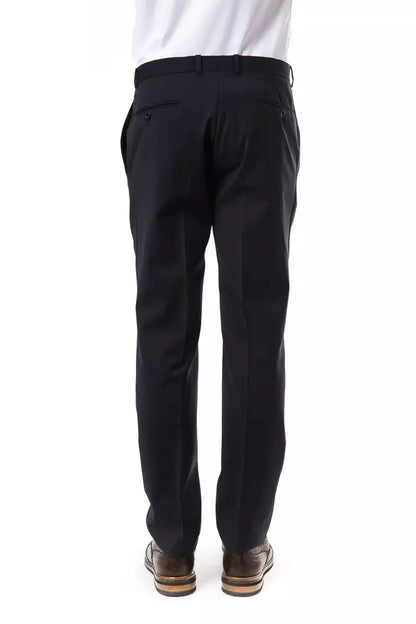 Uominitaliani Gray Wool Men Pants