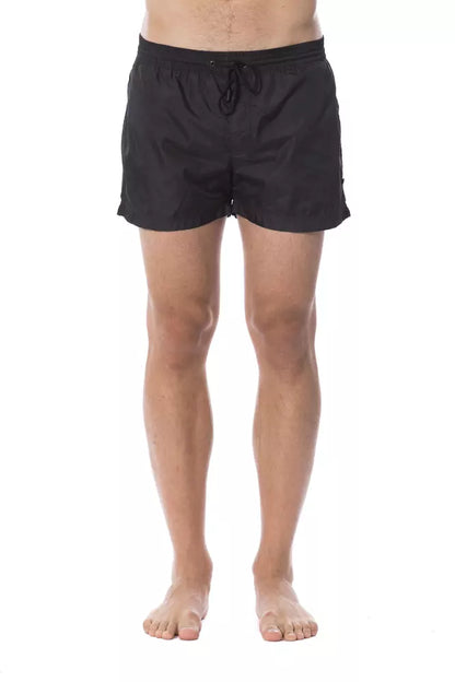 Roberto Cavalli Sport Black Polyester Men's Swimshorts