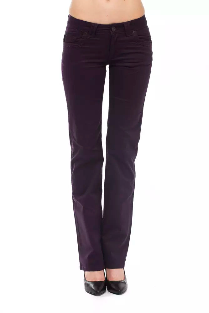 Ungaro Fever Purple Cotton Women Jeans