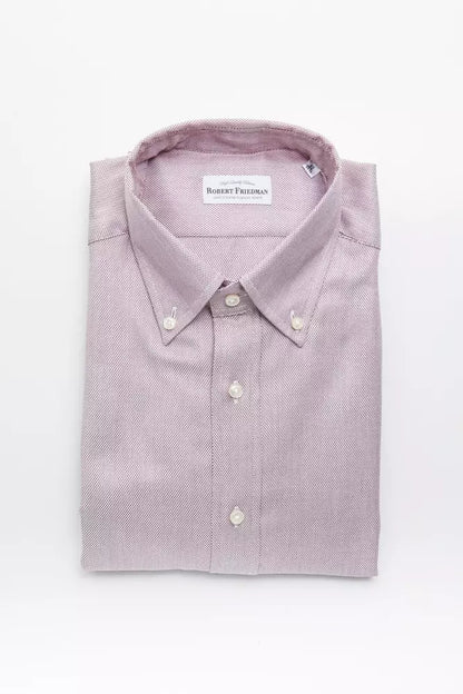Robert Friedman Red Cotton Men's Shirt