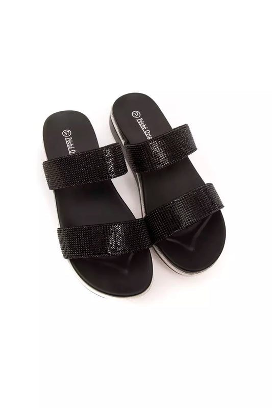 Péché Originel Black Upper Material Sandal