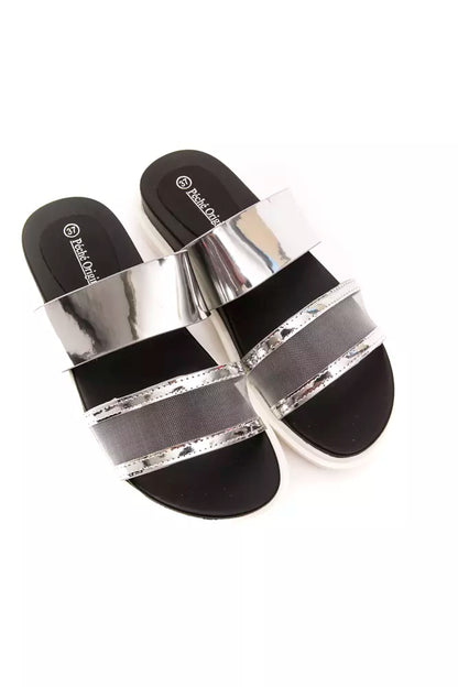 Péché Originel Silver Polyethylene Sandal