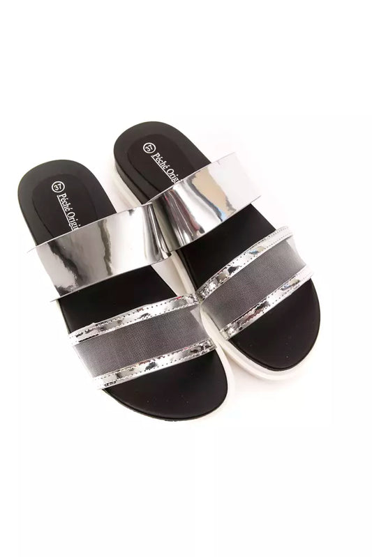 Péché Originel Silver Polyethylene Sandal