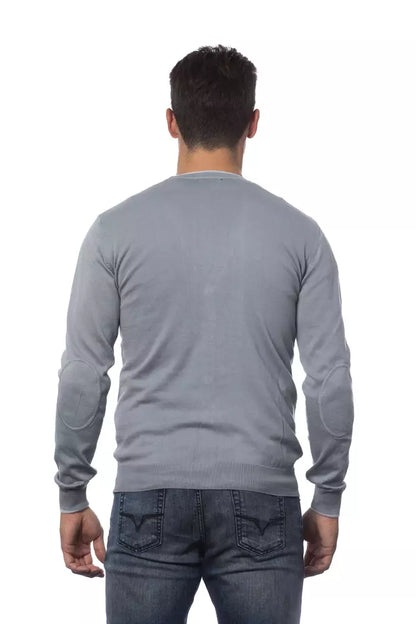 Verri Gray Cotton Men's Cardigan