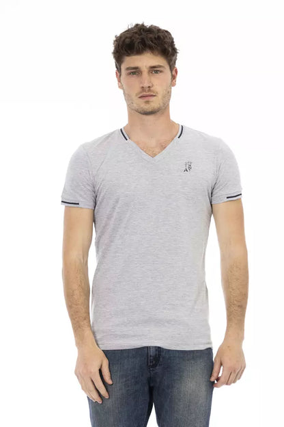 Trussardi Action Gray Cotton Men's T-Shirt