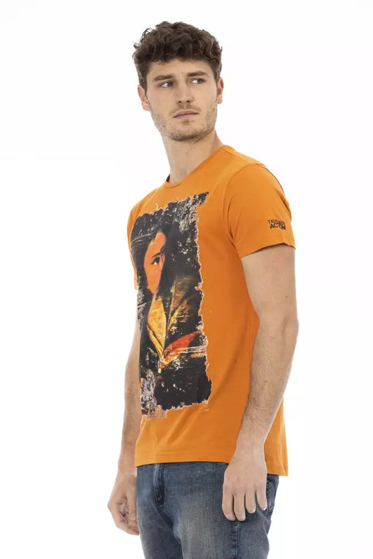 Trussardi Action Orange Cotton Men's T-Shirt