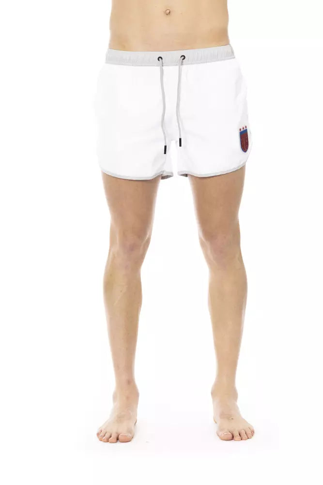 Bikkembergs White Polyester Men's Swim Short