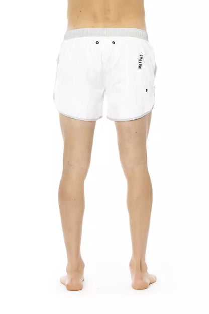 Bikkembergs White Polyester Men's Swim Short