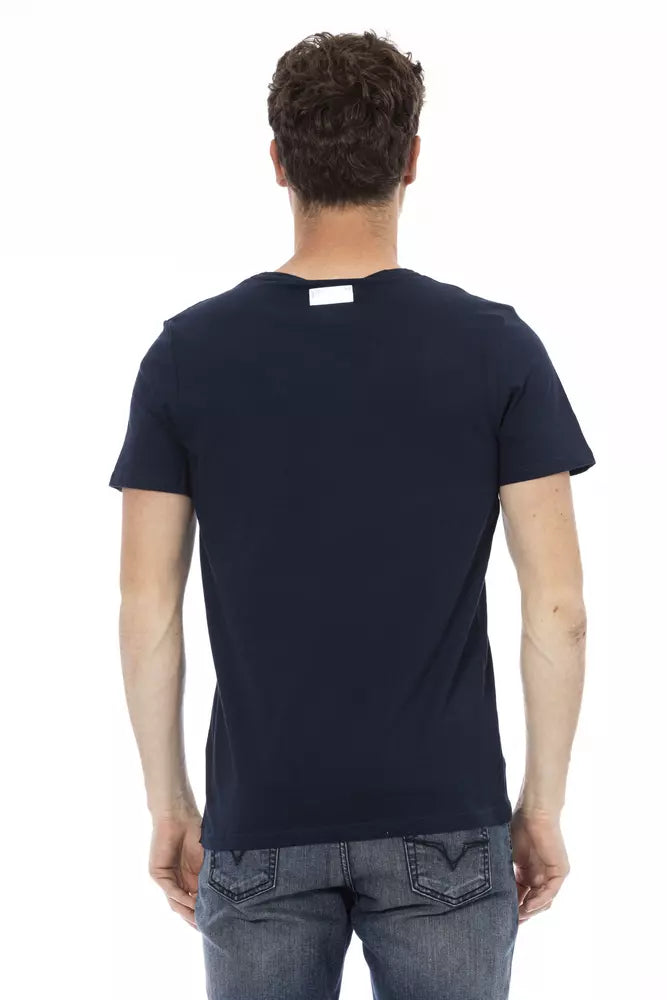 Bikkembergs Blue Cotton Men T-Shirt