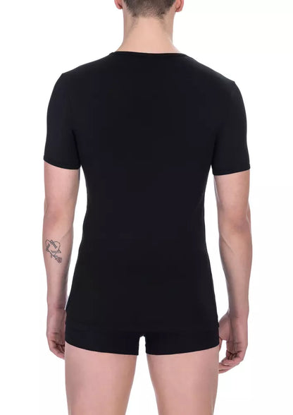 Bikkembergs Black Cotton Men T-Shirt Twin Pack