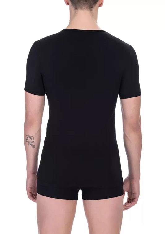 Bikkembergs Black Cotton Men T-Shirt Twin Pack