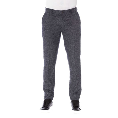 Trussardi Black Cotton Men Pant