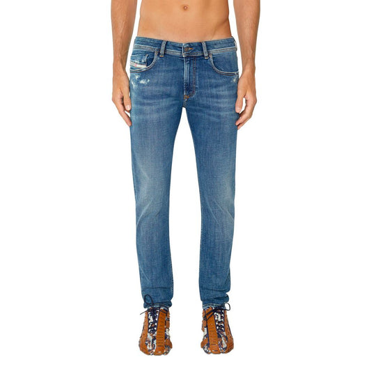Diesel Blaue Baumwoll-Skinny-Jeans für Männer