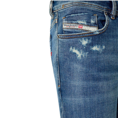 Diesel Blaue Baumwoll-Skinny-Jeans für Männer