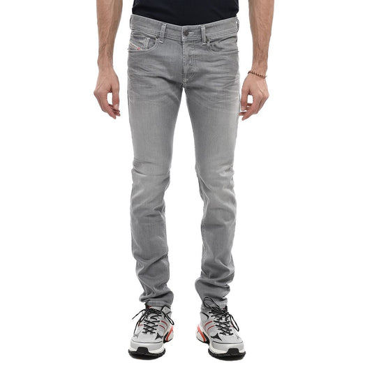 Diesel Graue Baumwoll-Skinny-Jeans für Männer