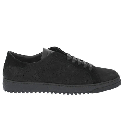 Off-White Schwarzes Kalbsleder Damen Sneaker