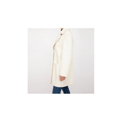 Love Moschino Weißer Wollmantel für Frauen