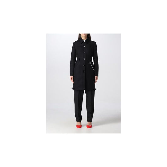 Love Moschino Schwarzer Wollmantel für Frauen