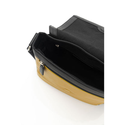 Cerruti 1881 Yellow Leather Women Crossbody