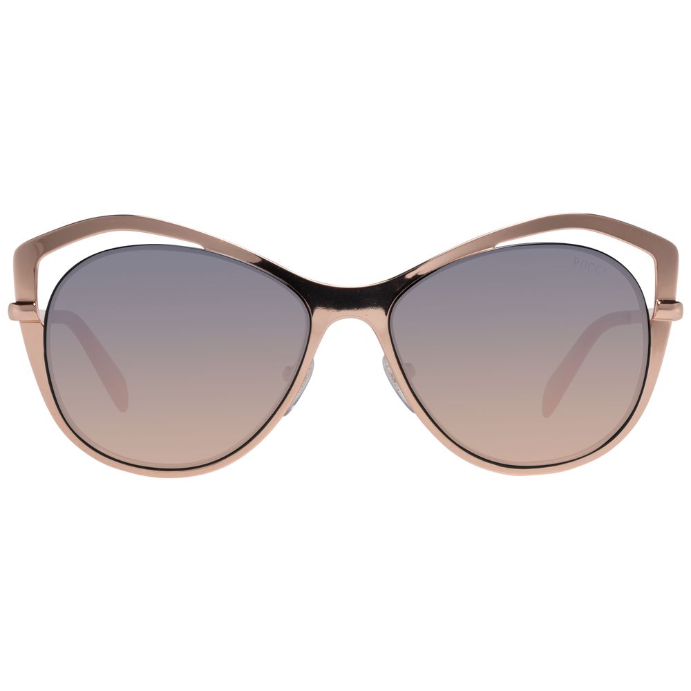 Emilio Pucci Rose Gold Metal Sunglasses