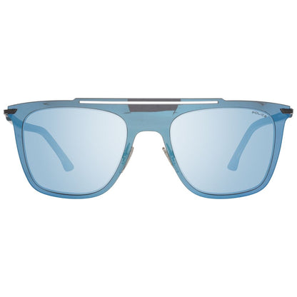 Police Blue Plastic Sunglasses