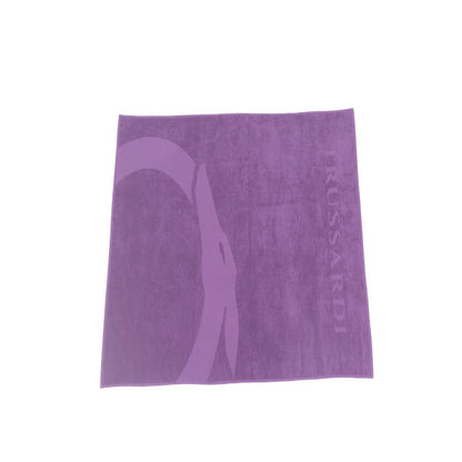 Trussardi Beachwear Purple Cotton Beach Towel
