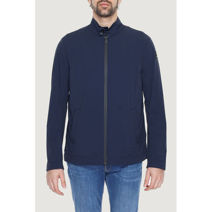 Suns Blue Nylon Full-Length Jacket